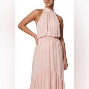 Laundry By Shelli Segal Women's Halter Neck Midi Dress